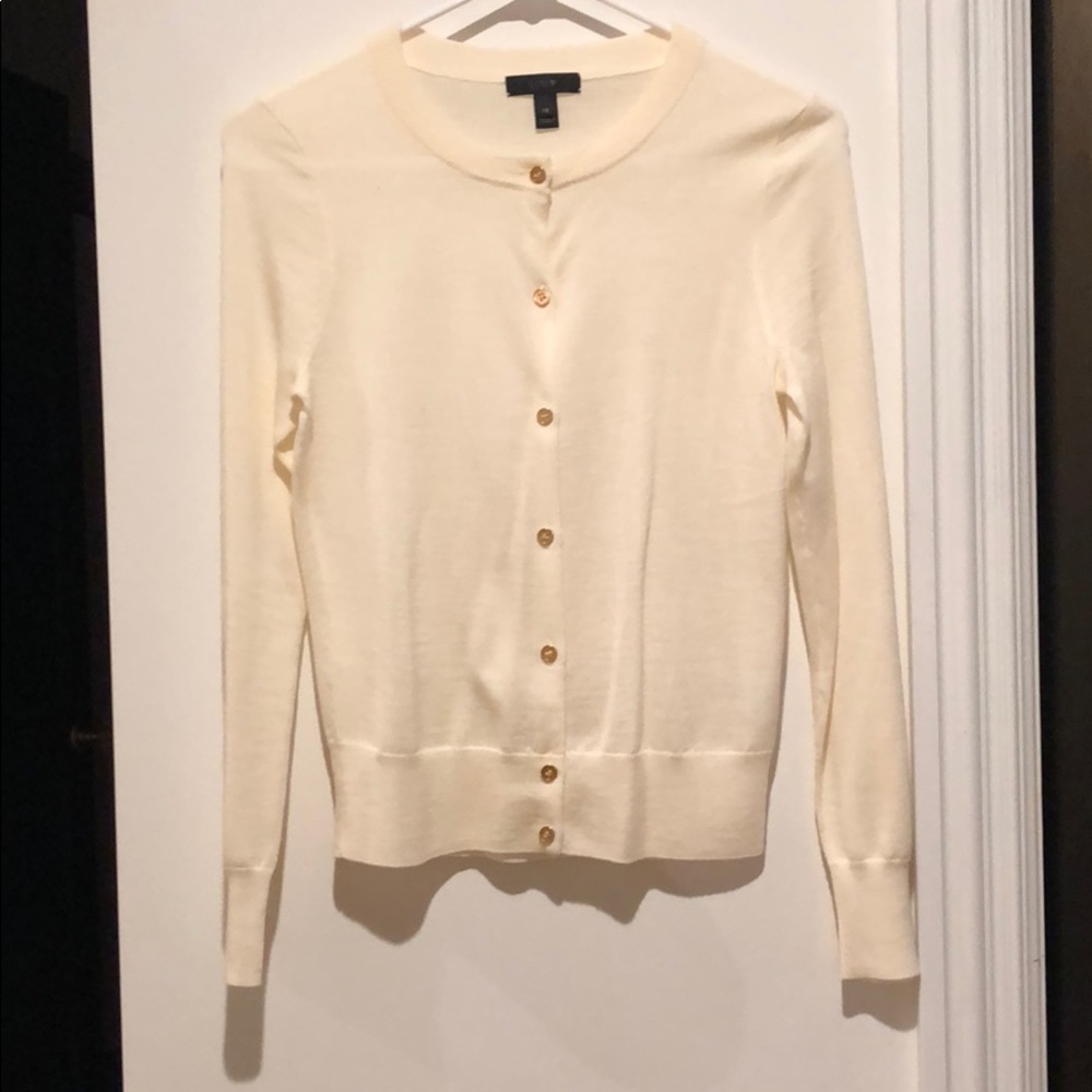 J Crew Cream Tippi Cardigan XS